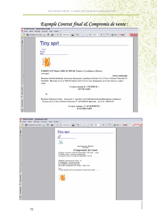 DEUXIEME PARTIE : CAHIER DES CHARGES & REALISATION




",          B                  cB                         ;
 