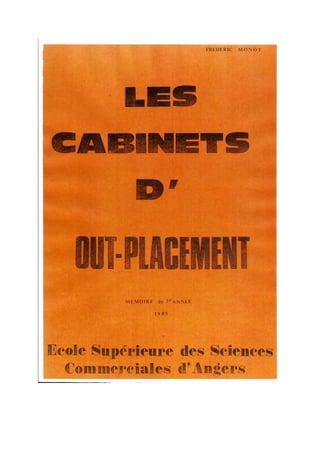 Memoire outplacement frederic monot (extraits)
