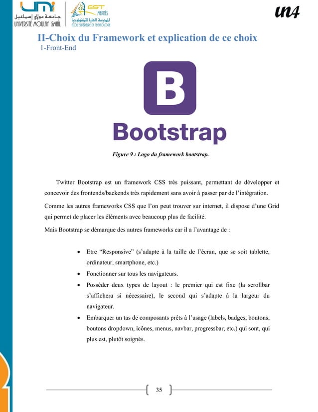 Rapport de stage développement informatique