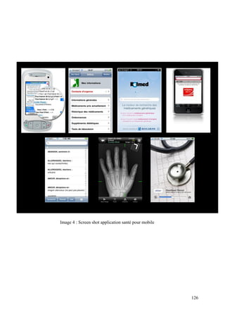 Image 4 : Screen shot application santé pour mobile




                                                      126
 