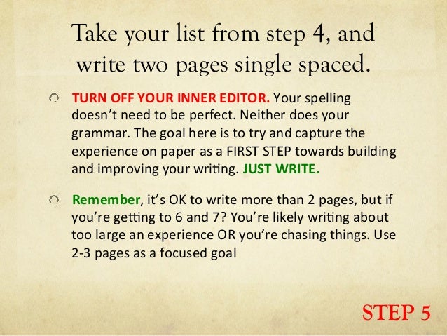 writing process step 4 rough
