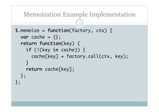 Persistent Memoization with HTML5 indexedDB and jQuery Promises | PPT