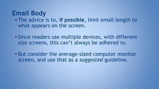 -MEMO, LETTER, AND EMAIL FORMATTING (1).pptx