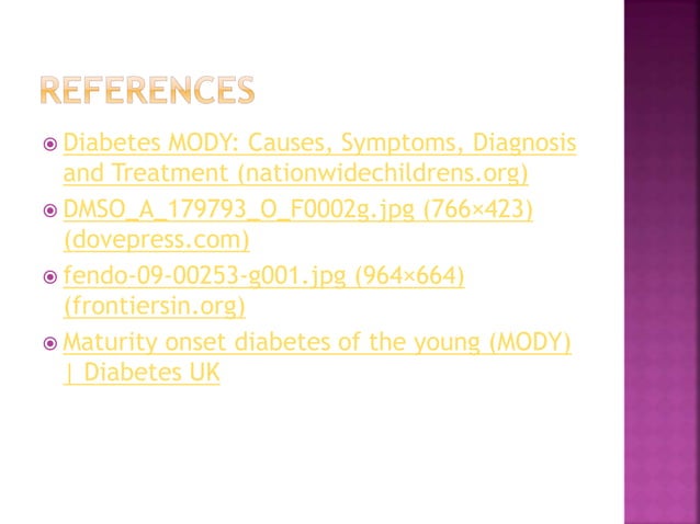 Diabetes MODY | PPTX