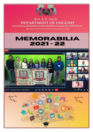 1 | Memorabilia 2021-22 Department of English, MKBU
 