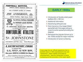 Memorabilia and ephemera: football programmes at the National Library ...