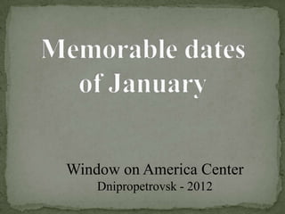 Window on America Center
    Dnipropetrovsk - 2012
 