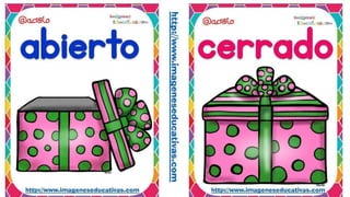 Memorama para trabajar antonimos