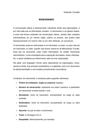 Memorando 2 | DOCX