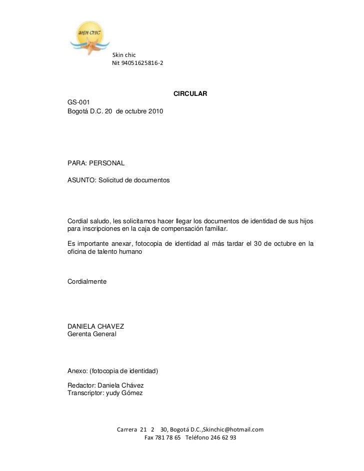 formato para memorandum