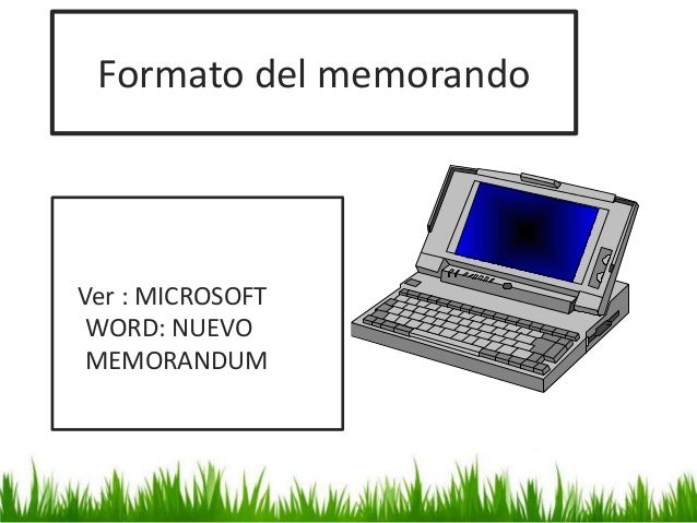 Memorando presentacion