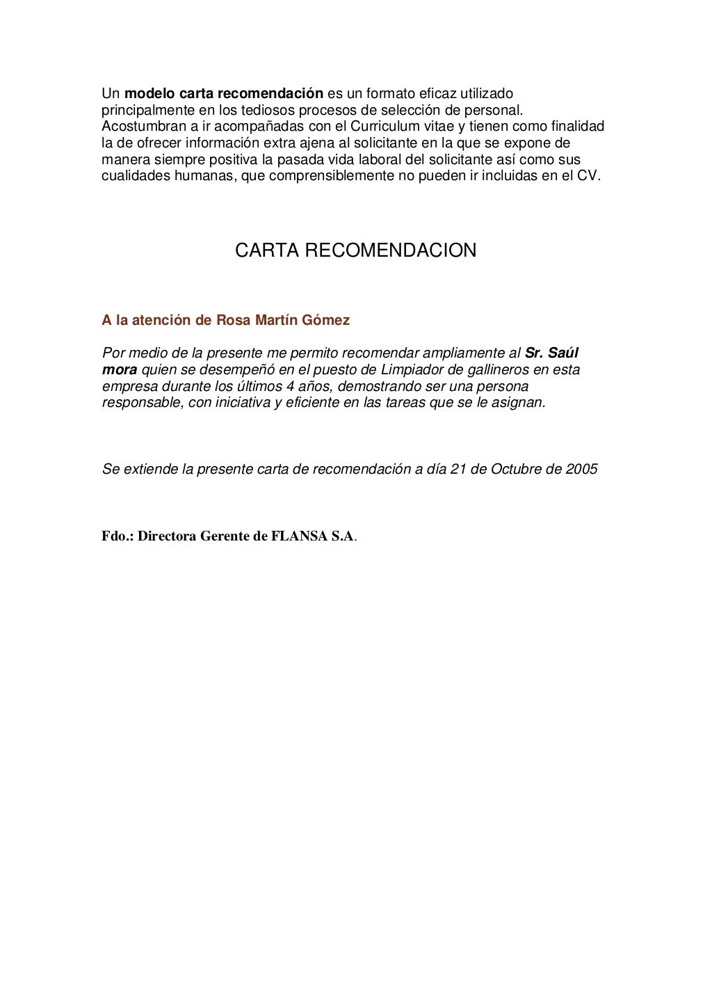 Memorandum format Memorandum format