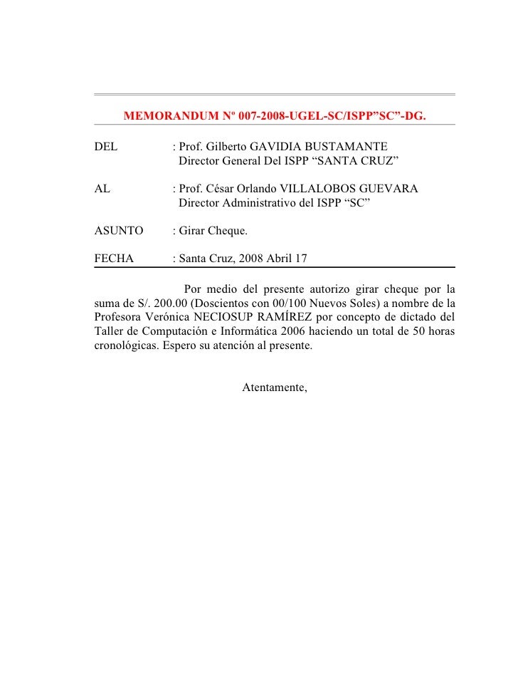 memorandum memorandum espanol