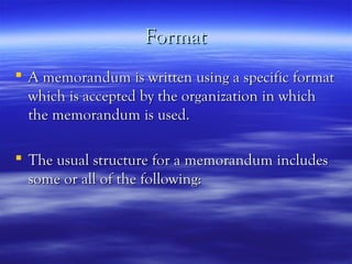 Memorandum | PPT