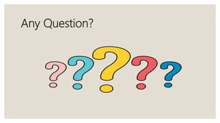 Any Question?
 