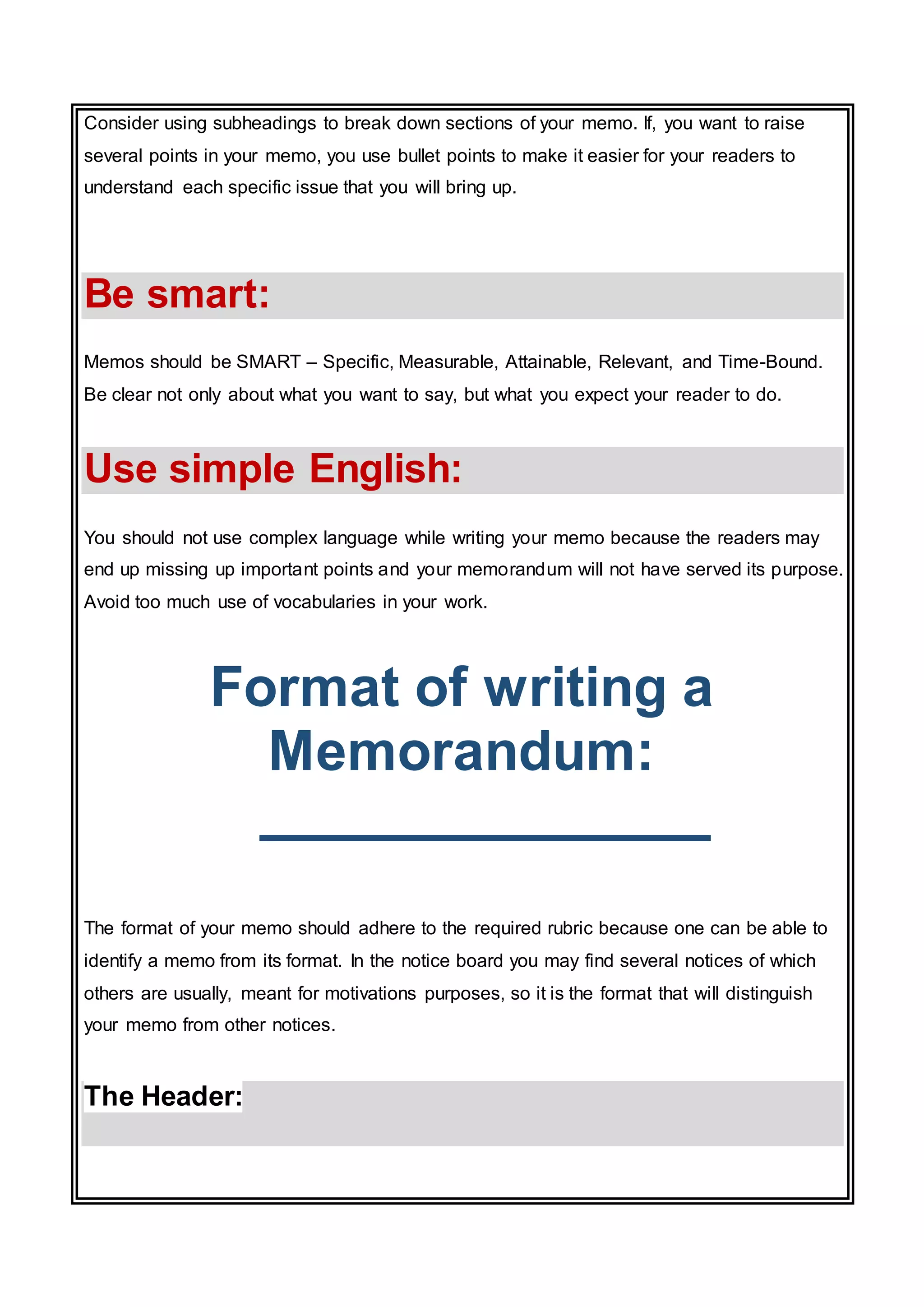 Memorandum | DOCX