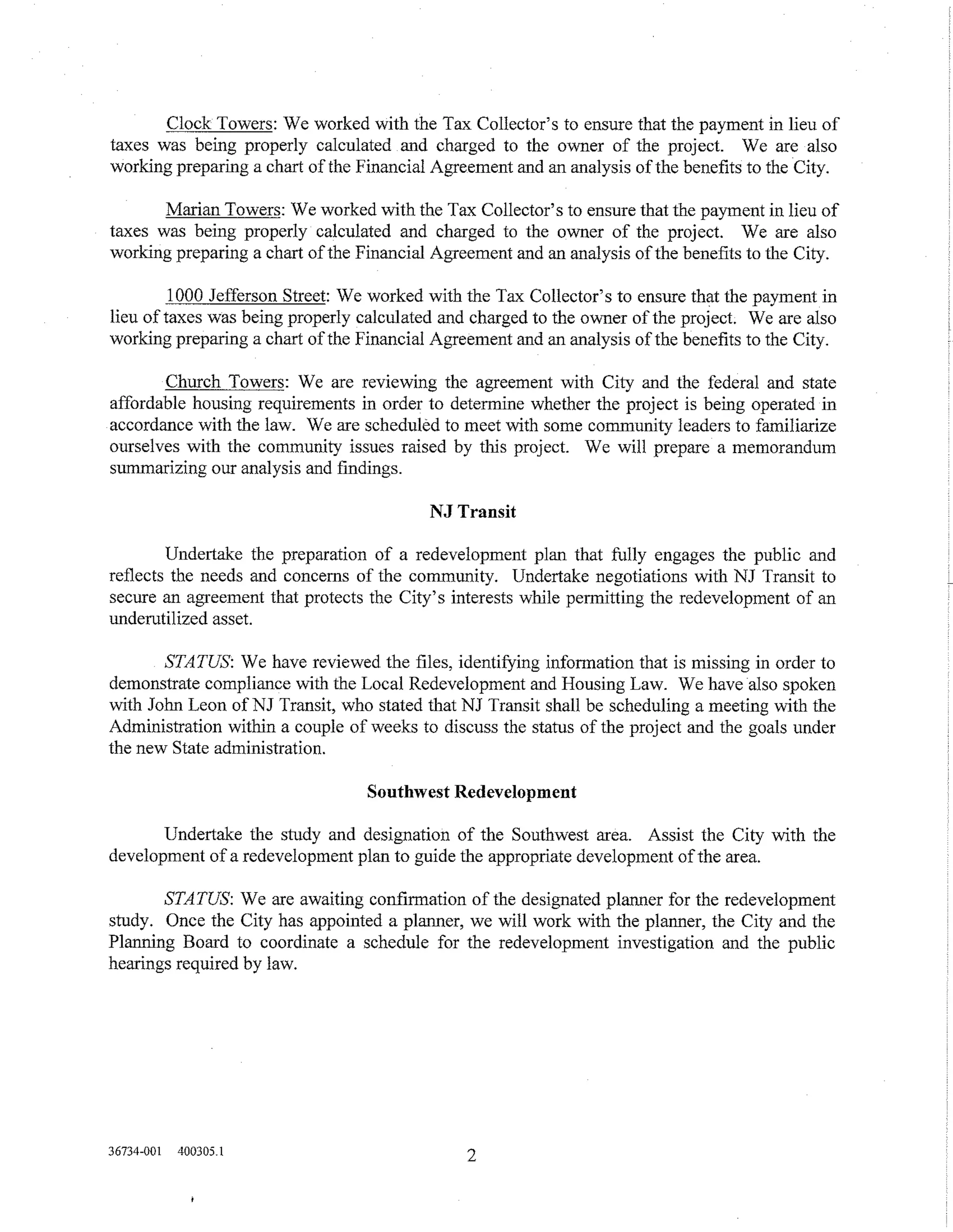 Memorandum 6-16-10 hoboken