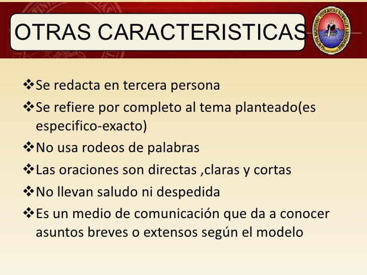 Memorandum diapositivas