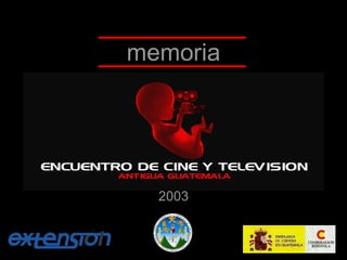 memoria 2003 