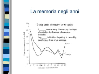 La memoria negli anni
 