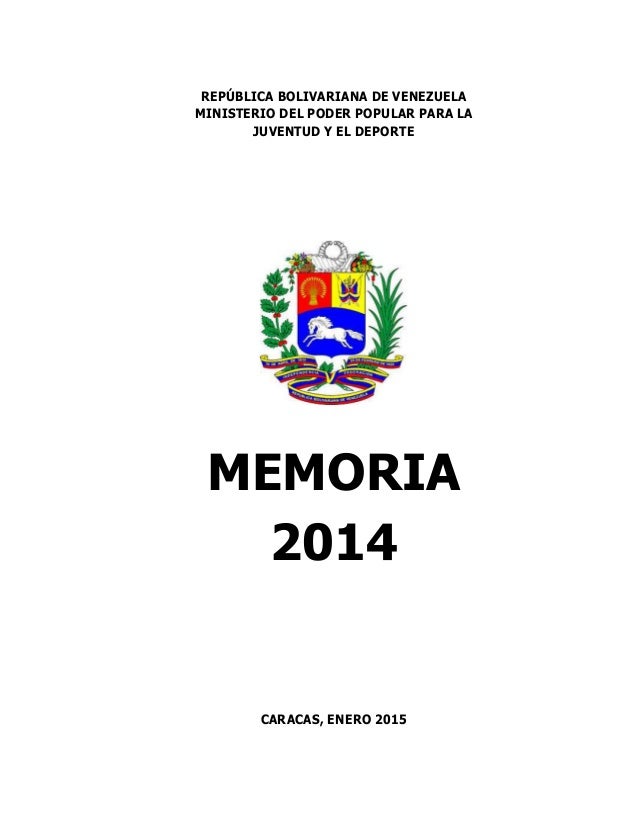 Memoria 2014 Min Juventud Y Deporte Versión Final