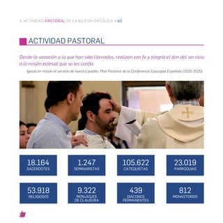ACTIVIDAD EVANGELIZADORA EN EL EXTRANJERO
Distribución de los misioneros españoles por continentes
4. ACTIVIDAD EVANGELIZA...