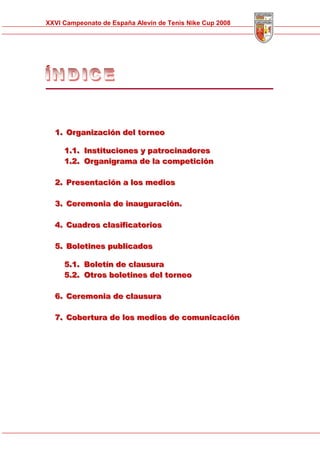 Memoria Cto Spain Alevin