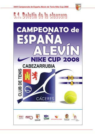 Memoria Cto Spain Alevin