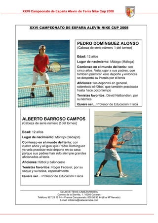 Memoria Cto Spain Alevin