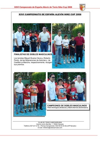 Memoria Cto Spain Alevin