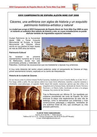 Memoria Cto Spain Alevin