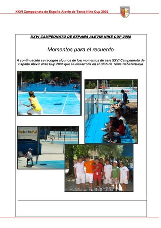 Memoria Cto Spain Alevin