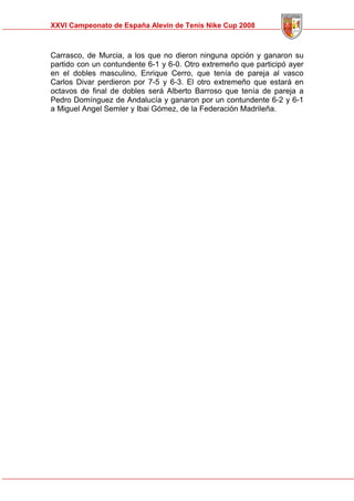 Memoria Cto Spain Alevin