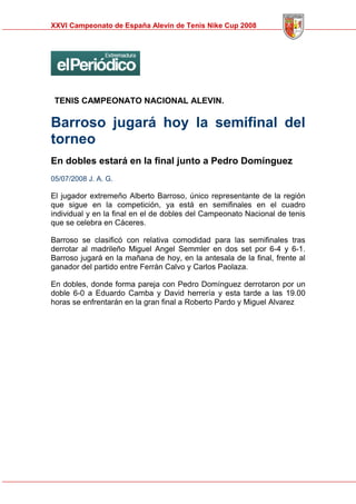 Memoria Cto Spain Alevin