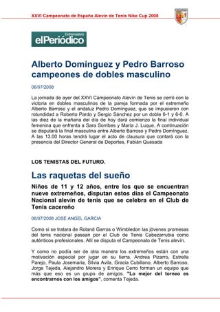 Memoria Cto Spain Alevin