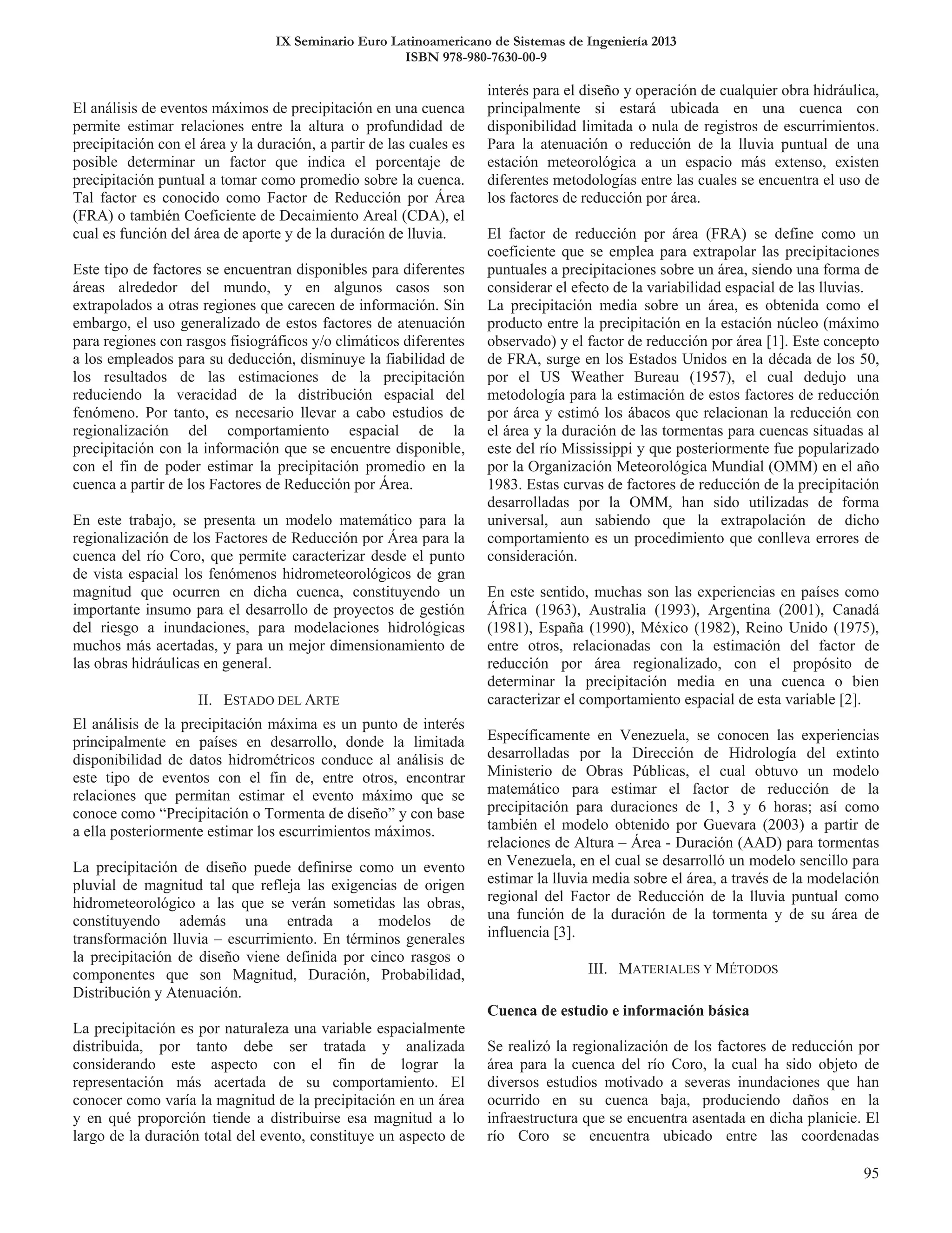 IX Seminario Euro Latinoamericano de Sistemas de Ingeniería 2013
ISBN 978-980-7630-00-9
 