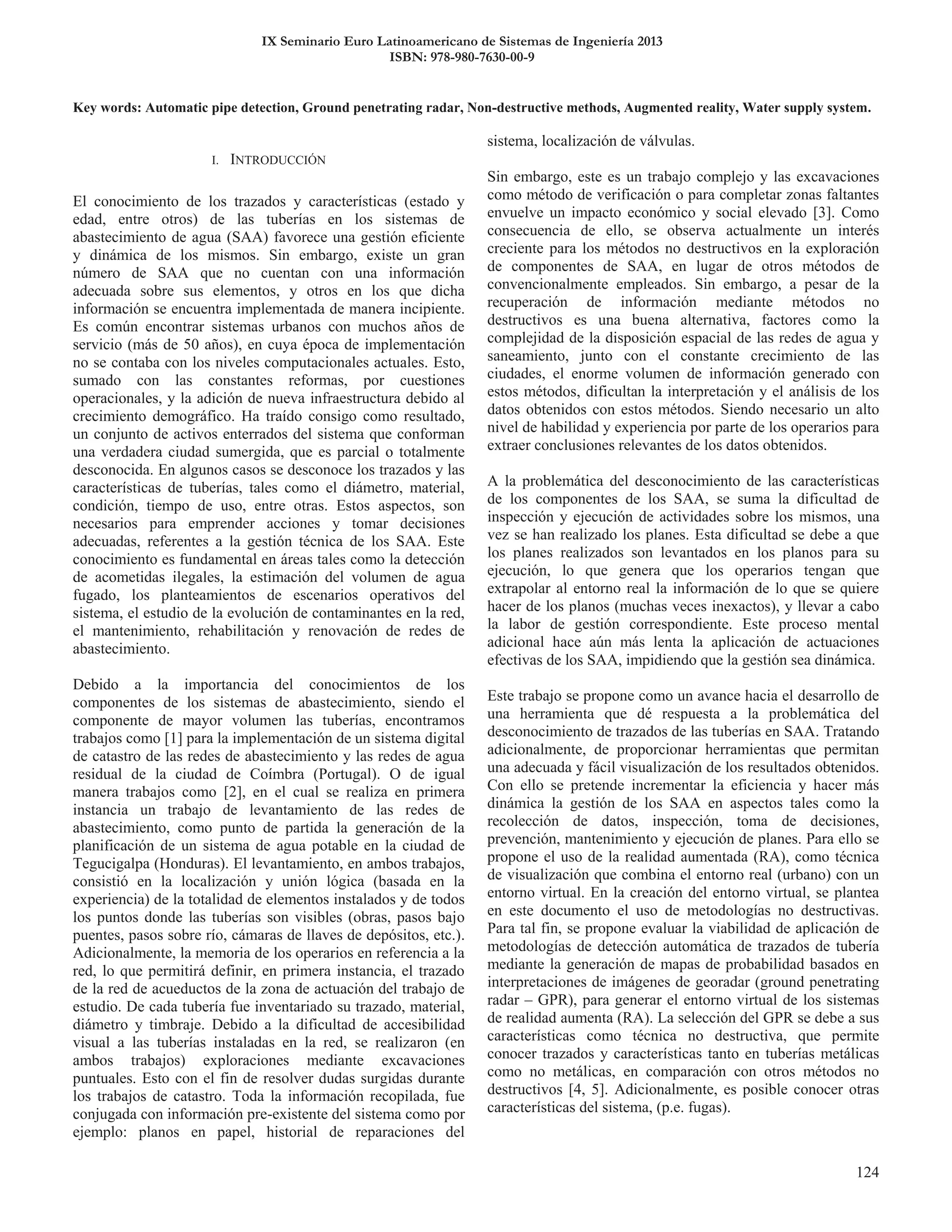 IX Seminario Euro Latinoamericano de Sistemas de Ingeniería 2013
ISBN: 978-980-7630-00-9
 