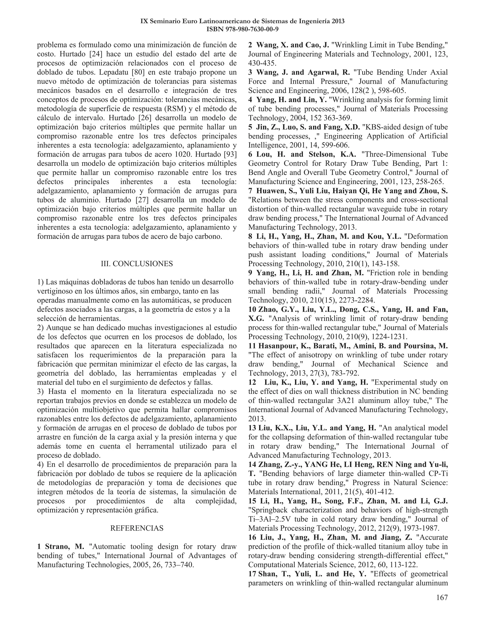 IX Seminario Euro Latinoamericano de Sistemas de Ingeniería 2013
ISBN 978-980-7630-00-9
 