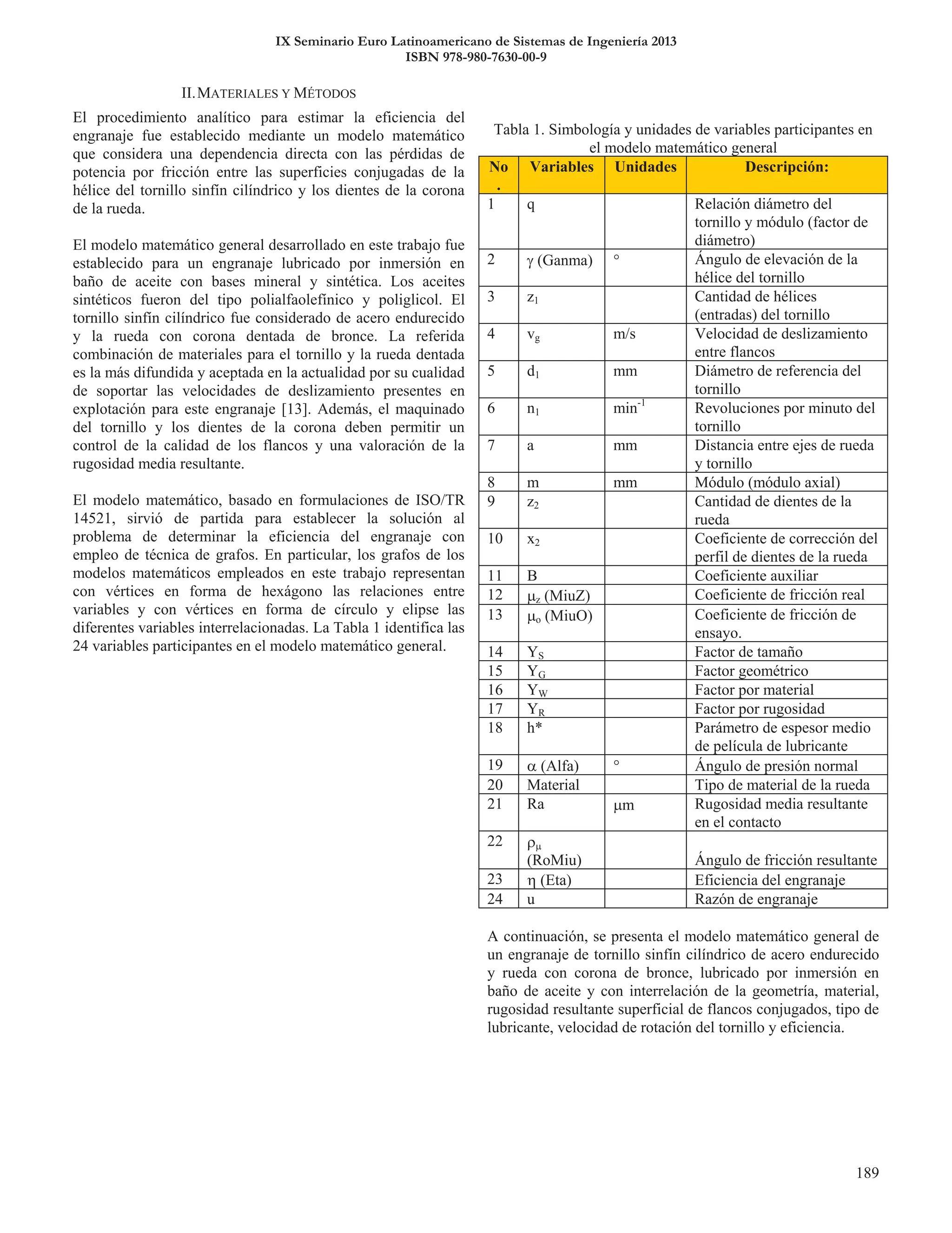 IX Seminario Euro Latinoamericano de Sistemas de Ingeniería 2013
ISBN 978-980-7630-00-9
 