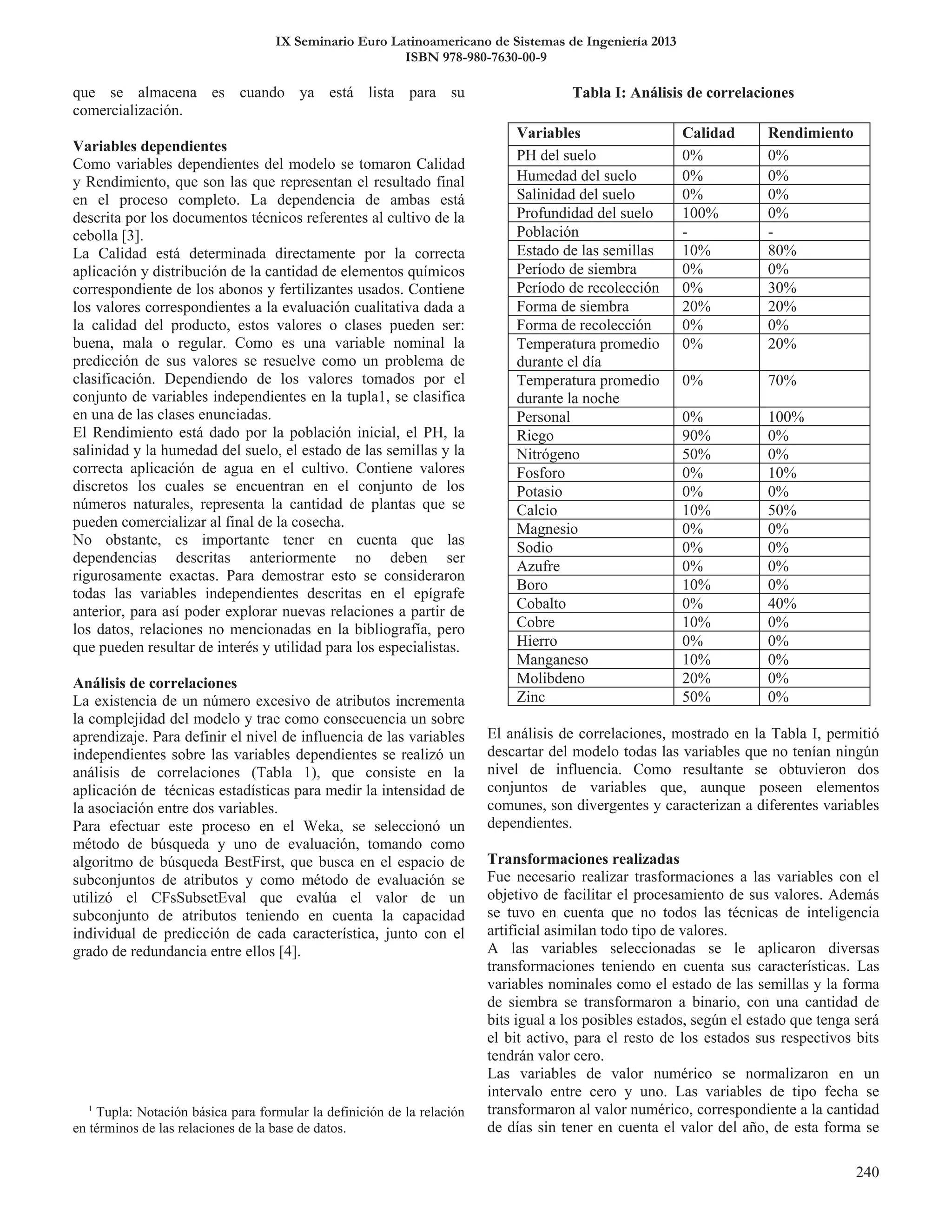 IX Seminario Euro Latinoamericano de Sistemas de Ingeniería 2013
ISBN 978-980-7630-00-9
 