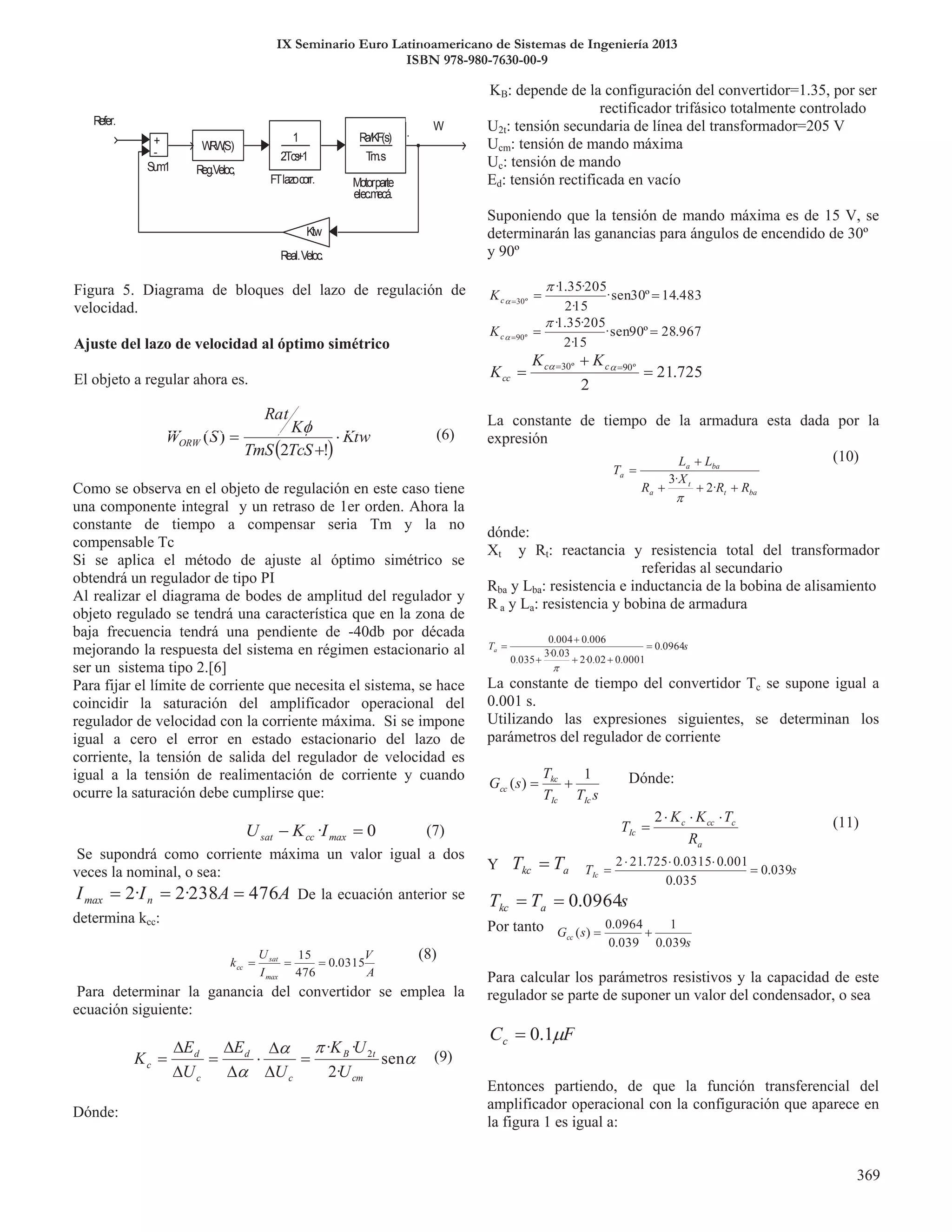 IX Seminario Euro Latinoamericano de Sistemas de Ingeniería 2013
ISBN 978-980-7630-00-9
 