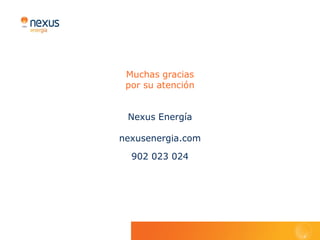 Accionistas, Consejeros y Equipo Directivo
   Nexus Energía, S.A. nació en junio del año 2000 respaldada             El accionariado del Grupo Nexus Energía ha sufrido pocas
   por el capital de un gran número de empresas distribuidoras de         variaciones desde su constitución y sus miembros han brindado
   electricidad que pronto fueron más de cuarenta, repartidas por         desde el inicio toda su confianza y apoyo al proyecto empresarial.
   todo el territorio español, algunas de ellas presentes en el mercado   Para el Grupo Nexus Energía es de vital importancia seguir
   desde hace casi un siglo.                                              fomentando dicho clima de confianza por parte de sus accionistas.


   AccionistAs                        MAdrid                              consejo de AdMinistrAción         nexus energie

   ArAgón                             Coop. Eléctrica Popular                                               directores generAles:
                                                                          Ildefonso Serrano García
                                      Coop. Eléctrica del Pozo
   Aguas de Barbastro Electricidad                                        Carlos Frontera Beccaria          Alfredo Huertas Rubio
                                      Navarro Generación
   AsturiAs                                                               Albert Xalabarder Miramanda
   Candin Energía
                                      cAstillA y león                     Luis Díaz Díaz                    Marc Ehry
                                      Juan de Frutos García               Manuel Mas Sebastià
   BAleAres                                                               Pablo Bravo Vidal
   El Gas
                                      MelillA                                                               nexus renovables
                                      Gaselec Diversificación             Raimundo Fernández-Montenegro
   cAtAlunyA                                                              Iglesias                          director serVicios energéticos:
   Agri-Energia Inversions
                                      coMunidAd VAlenciAnA
                                                                          Jordi Sarrias Prats               Marc Pahissa Deulofeu
                                      Eléctrica Dist. de Fuerza y Alum.
   El Progreso Energía
                                      Casablanca
   Electra del Cardener                                                   equipo directiVo
                                      Eléctrica Algimia Alfara
   Eléctrica del Ebro                                                                                       axon time
                                      Eléctrica Benéfica Catralense       nexus energía
   Eléctrica Vaquer                                                                                         director generAl:
                                      Eléctrica de Callosa de Segura
   Energuix                                                               director generAl:                 Ivan Solé Martínez
                                      Eléctrica de Castellar
   Estabanell y Pahisa                                                    Jordi Sarrias Prats
                                      Eléctrica de Chera
   Hidroeléctrica Bausen
                                      Eléctrica de Guadassuar             director negocio internAcionAl:
   Icasa Distribución Energía
                                      Eléctrica de Meliana                Alfredo Huertas Rubio
   La Eléctrica de Ripoll
                                      Eléctrica de Vinalesa               director energíA y procesos:
   Selga Energía
                                      Eléctrica del Maestrazgo            Josep Pratdesaba Rovira
   Hijos de José Bassols
                                      Eléctrica Ntra. Sra. De Gracia
   Easy Energy Solutions                                                  director FinAnciero:
                                      Fluido Eléctrico Museros
   gAliciA                            Covaersa Energías                   Albert Rams Foncuberta
   Hca. De Laracha Energía            Sum. Especiales Alginetenses        director coMerciAl y MArketing:
   CE Energía Cartera                 Elec. Benef. Albaterense            Carles Leg Clos

memoria 2011
 