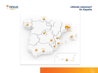 Servicios a Productores

   “Se consolida el liderazgo en representación fotovoltaica con
   un 38% de cuota de producción liquidada a nivel estatal”
   Nexus Energía continúa incrementando su cuota de representación, siendo líder en
   número de plantas representadas de libre mercado con más de 17.000 instalaciones que
   suponen una potencia de 2.400MW y una energía de 5.900GWh/año, situándose en la
   primera posición como representante de plantas fotovoltaicas, con un 38% de cuota de
                 producción liquidada a nivel estatal.
                        Durante el 2011 el sector energético se vio influido por importantes
                              cambios regulatorios como la telemedida en tiempo real,
                                  el pago de peajes a la distribuidora o la limitación de                      17.000 instalaciones
                                      horas de producción primadas. Nexus Energía, en su                       plantas representadas
                                         afán por adaptarse a estos cambios y cubrir las
                                            necesidades de sus clientes, dedicó en 2011                                 2.400 MW
                                              importantes recursos a adaptar los sistemas y                        potencia instalada
                                                desarrollar nuevos productos que facilitasen
                                                  la actividad de los productores en el                            5.900 GWh/año
                                                    nuevo marco regulatorio. Nexus Energía                        energía gestionada
                                                     colabora con el productor para que
                                                       cumpla con las normativas vigentes
                                                        y no arriesgue sus retribuciones       personal necesario para representar con
                                                         económicas, brindándole además la     garantía a un gran volumen de plantas.
                                                         opción de asegurar los ingresos por   Miles de instalaciones ya han confiado
                                                          la venta de su energía.              en Nexus Energía, consiguiendo un
                                                          Nexus Energía dispone de los         ahorro importante en los costes y una
                                                           sistemas, la infraestructura y el   simplificación en los procesos.

memoria 2011
 