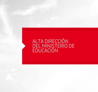 ALTA DIRECCIÓN 
DEL MINISTERIO DE 
EDUCACIÓN 
 
