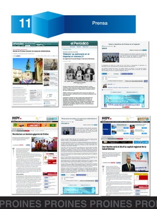 PROINES PROINES PROINES PROI
11 Prensa
 