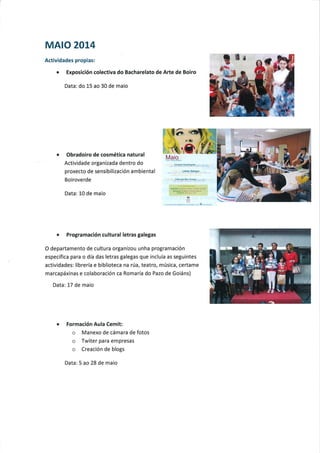 Memoria actividades cs 2014