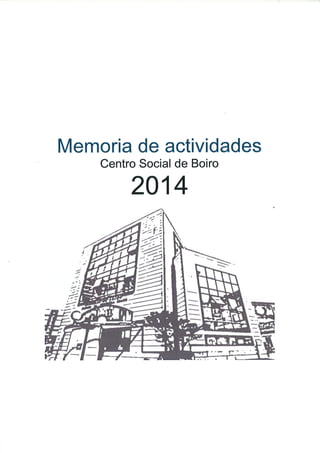 Memoria actividades cs 2014