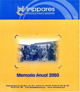 Memoria Anual Año 2003