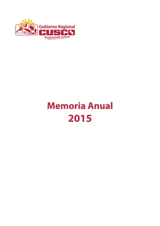 Memoria Anual
2015
 
