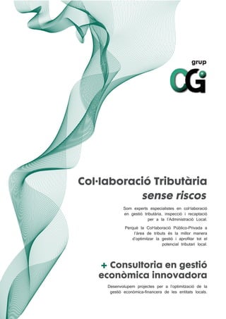 grup
Col·laboració Tributària
sense riscos
+ Consultoria en gestió
econòmica innovadora
 